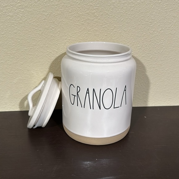 Rae Dunn White and Tan Granola Jar - Picture 2 of 7